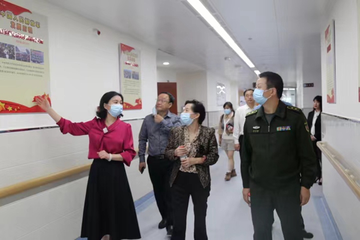 长沙市第九医院迎接“长沙市双拥示范点”检查验收